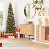 Best Choice Products Pre-Lit Partially Flocked Pencil Christmas Tree w/ Pine Cones, Foldable Stand - 4 of 4