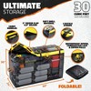 Mockins 60"x24"x14" High Rail Hitch Cargo Carrier with Rear Lights and 30 Cu.Ft. Yellow Cargo Bag - 4 of 4