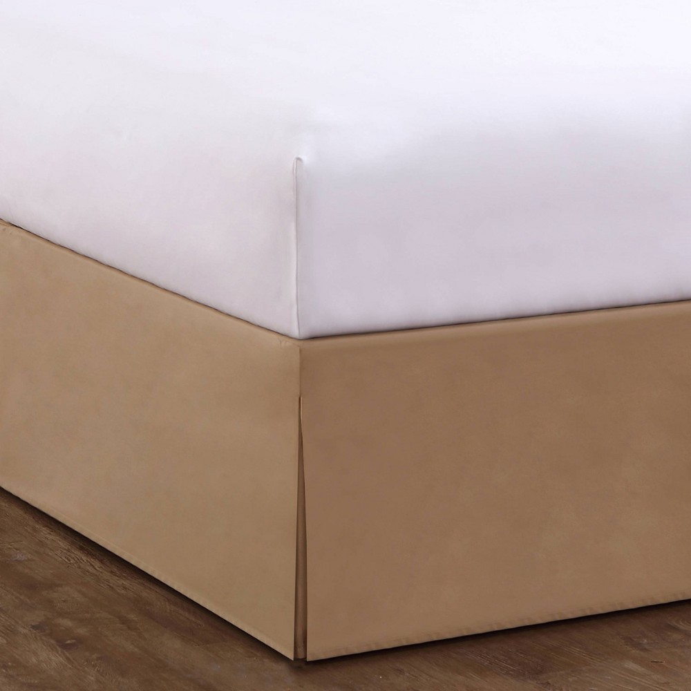 Photos - Bed Linen Today's Home King Microfiber Tailored Bed Skirt Mocha: Easy Care, Polyeste