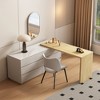 Luck Live Retractable Desk, Dressing Table, Storage Cabinet Natural wood color - 2 of 4