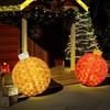 Hooseng 2 Piece Pre-Lit Christmas Decorative Ornaments Set, Xmas Pop-Up Decoration Lantern Lamp With 100 LED Lights, Ground Stakes And Metal Base - 3 of 4