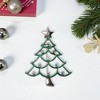 Unique Bargains Christmas Brooches YNCP7208 Silver Alloy Dripping Wax 1.81"x2.28" 1 Pc - 2 of 4