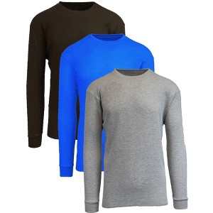 Galaxy By Harvic Men's Long Sleeve Thermal Shirt-3 Pack - 1 of 1