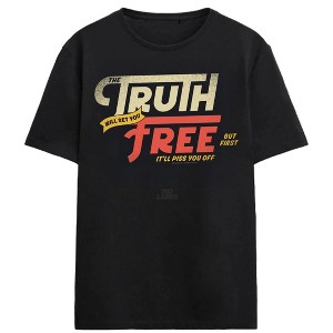 Ted Lasso The Truth Will Set You Free Adult Black Short Sleeve Tee - 1 of 3