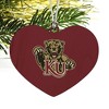 Kutztown Primary Logo Heart Love Wood Christmas Tree Holiday Ornament - 2 of 3
