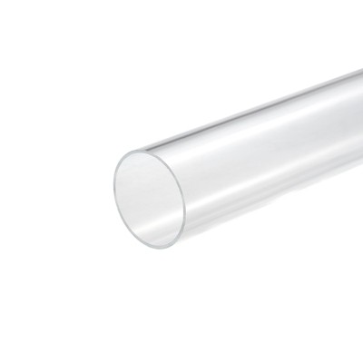 Unique Bargains Lamp and Lantern Water Cooling System Acrylic Rigid Round Pipe Clear 10"