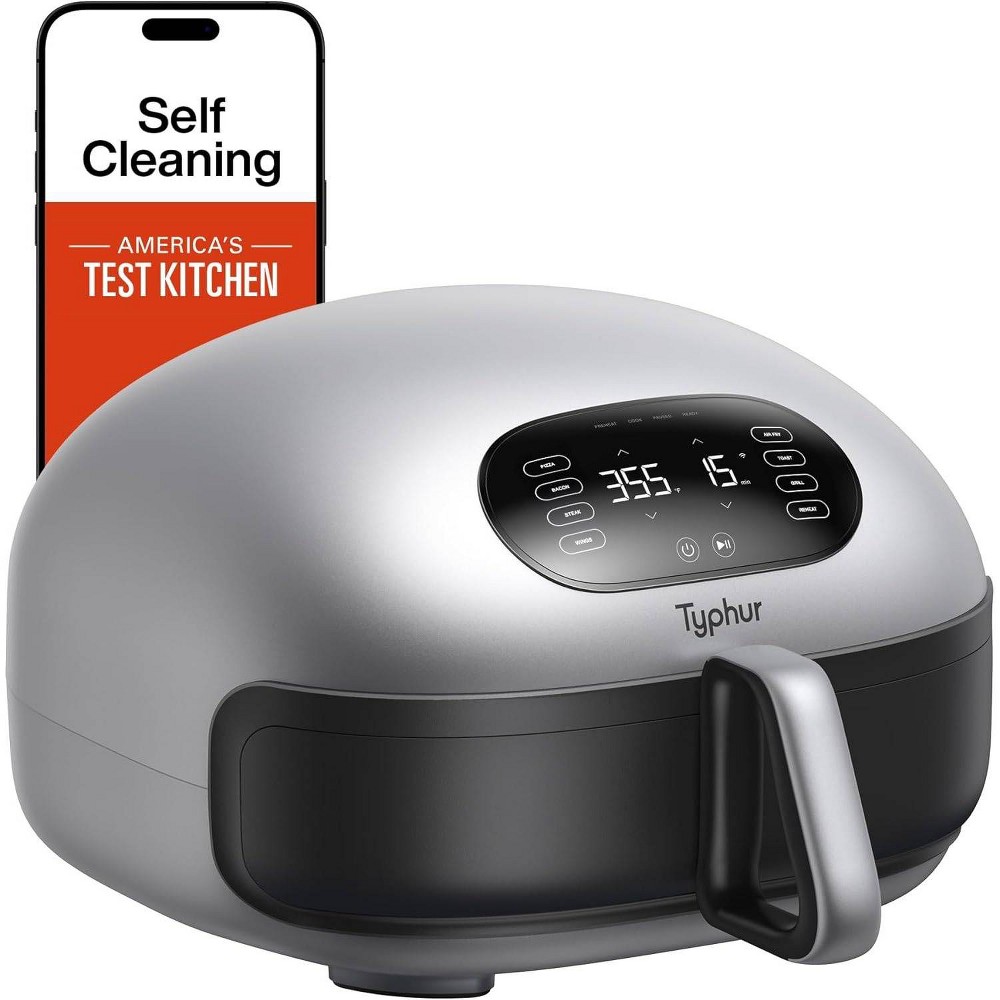 Photos - Air fryer Typhur Dome 2 Smart  Extra Large with Dual Heating, Fits 12" Pizza, 15 Functions, Self-Cleaning, Whisper-Quiet, PFA
