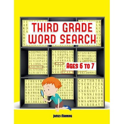 Third Grade Word Search - Large Print by  James Manning (Paperback)
