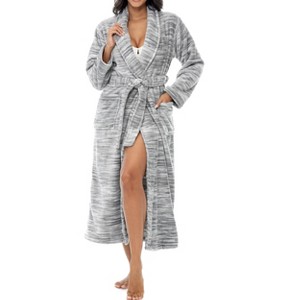 ADR Plush Robe for Women, Long Hooded Fleece Robe with Hood, Plus Size - 1 of 3