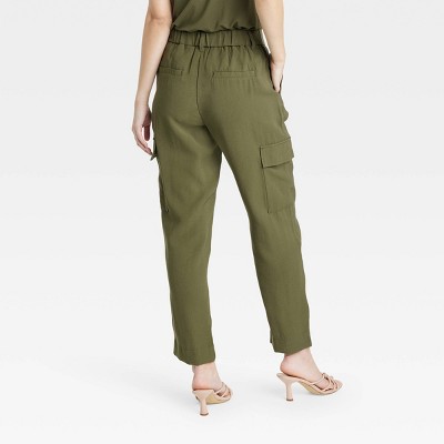 Новые модные женские брюки-карго с широкими штанинами длиной до щиколотки