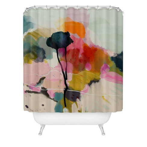 Paysage Abstract Shower Curtain - Deny Designs: Polyester Microfiber ...