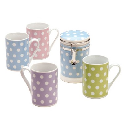 HappiCup Polka Dots Espresso Cup and Saucer (Set of 4) – Healthtex  Distributors