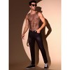 INSPIRE CHIC Men's Shiny Mesh Rave Sheer Sleeveless Metallic Sparkly Tank Top - 4 of 4