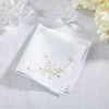 Saro Lifestyle Delicate Floral Embroidery Handkerchief - 3 of 3