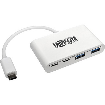 Tripp Lite 4-Port USB 3.1 Gen 1 Portable Hub USB-C to x2 USB-A and x2 USB-C - USB Type C - External - 4 USB Port(s) - 2 USB 3.0 Port(s)