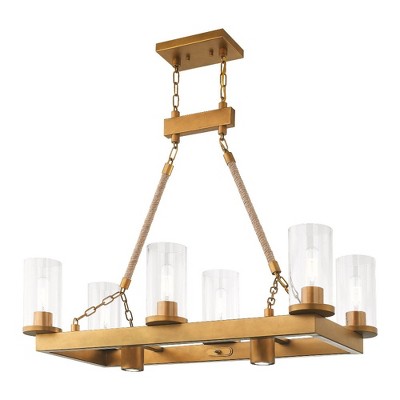 Livex Lighting Metuchen 6 - Light Chandelier in  Aged Gold