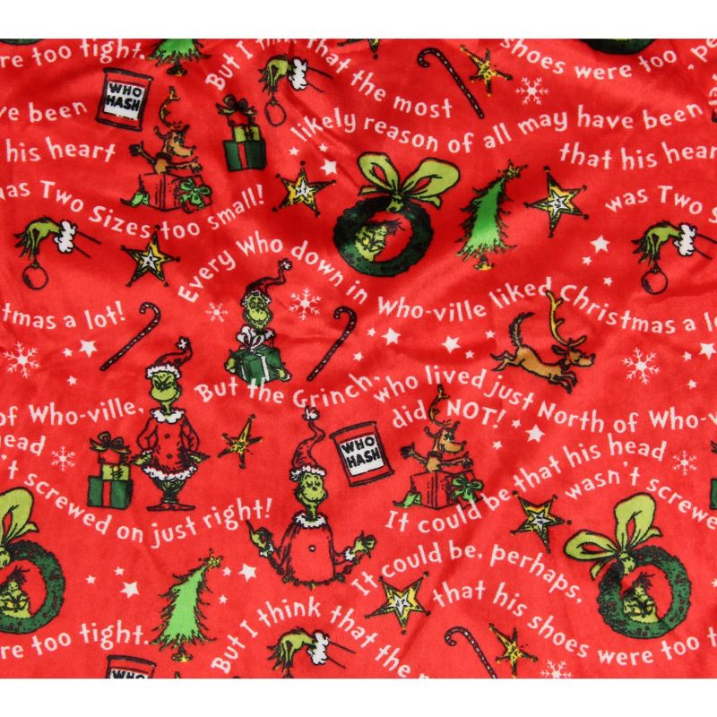 How the Grinch Stole Christmas Tossed Print Collar Sleep Family Pajama Set, 5 of 6