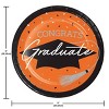 Creative Converting Graduate School Spirit Orange Tableware and Decor Kit 18ct - 3 of 4