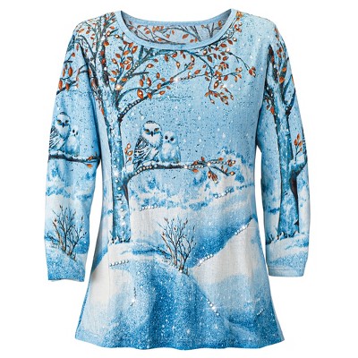 Collections Etc Snowy Owl Family Top