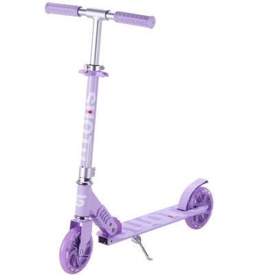 Evita Children's Scooter with 145 mm Wheels,  2 Wheels for 3-12 Years-28*15.35*34 Inch, Purple