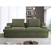 NicBex Couches for Living Room Oversized 4 Seater Couch Corduroy Fabric Upholstered Sofa Wide Armrests Compressed Sofa in a Box, No Assembly - 4 of 4