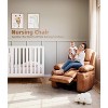 Oversized Electric Power Recliner Chair with Heat & Massage - 360° Swivel Rocker Recliner for Living Room, PU Leather Recliner retro - 2 of 4