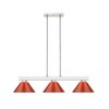 Modern 3-Light Steel Fixture with Adjustable Rods - Perfect for Game Room or Home Decor - 3 of 4