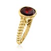 Ross-Simons 5.00 Carat Oval Garnet Ring in 18kt Gold Over Sterling - 3 of 4