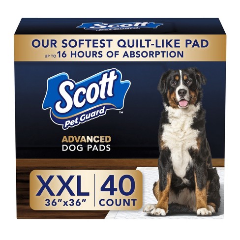 Scott Pet Guard Advanced Dog Pads Dog Training Pads For Large Extra Large Dogs Xxl 36 X 36 40 Pack Target