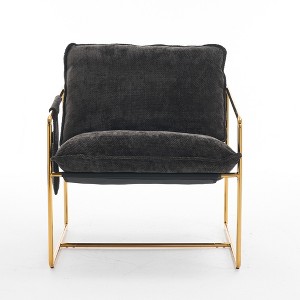 Ridstar Modern Accent Chair and Armchairs with Upholstered For Living Room-Gray - 1 of 4