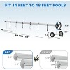 Heavy-Duty Aluminum Pool Cover Reel System for Inground Pools, Upgraded Bearings for Smooth Operation, Rust-Resistant Frame, Durable and Easy to Use - 2 of 4