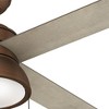 Hunter Fans 52" Loki Lighted Ceiling Fan Weathered Copper Finish - 4 of 4