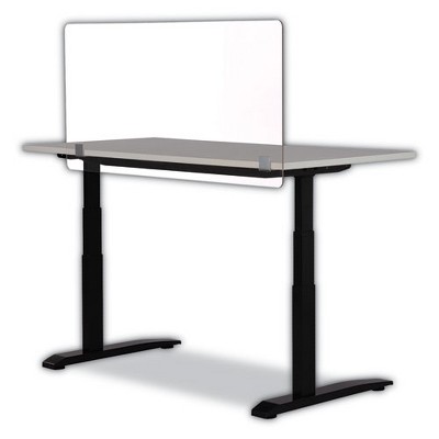 Safco 7516 Series Wellness Panel, 47.5 x 2.5 x 23.5, Acrylic, Clear