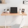 vidaXL Table Top, Light Brown 39.4"x15.7"x(0.8"-1.6") Treated Solid Wood Live Edge - 2 of 4