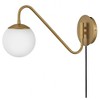 Lark Dottie 1 - Light Wall Light in  Lacquered Brass - 4 of 4