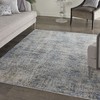 Nourison Home Desert Skies DSK04 Blue/Ivory/Beige Indoor Area Rug - 3'9 x 5'9 - 2 of 4