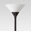 Torchiere Floor Lamp with Glass Shade - Threshold™ - 3 of 4