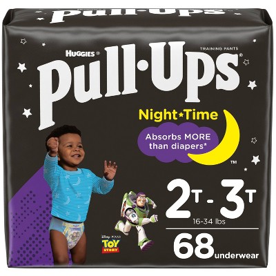 Pull-Ups Boys&#39; Night-Time Training Pants Super Pack - 2T-3T - 68ct