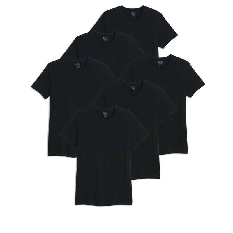 Jockey Men's Slim Fit Cotton Stretch V-Neck T-Shirt - 6 Pack, 1 of 4