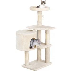 Cat Tree 36 inch Tall Scratching Toy Activity Centre Cat Tower Cat Condo Multi-Level Furniture Scratching Posts for Indoor Cats - 1 of 4