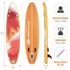 Costway 10.5' Inflatable Stand Up Paddle Board Surfboard W/ Aluminum Paddle Pump - 2 of 4
