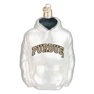 Old World Christmas Blown Glass Ornament for Christmas Tree, Purdue Hoodie - 1 of 4
