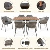 YOOCOZZ 7-Piece Patio Dining Set with Acacia Wood Table and Chairs - 4 of 4