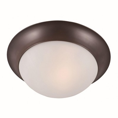 Maxim Lighting Essentials - 585x 1 - Light Flush Mount in  Oil Rubbed Bronze
