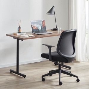 Bencmate Task and Office Chairs Modren Office Desk Chair, Swivel Wheels, and Seat-Slide Function, Black, 26"*27"*37" - 1 of 4