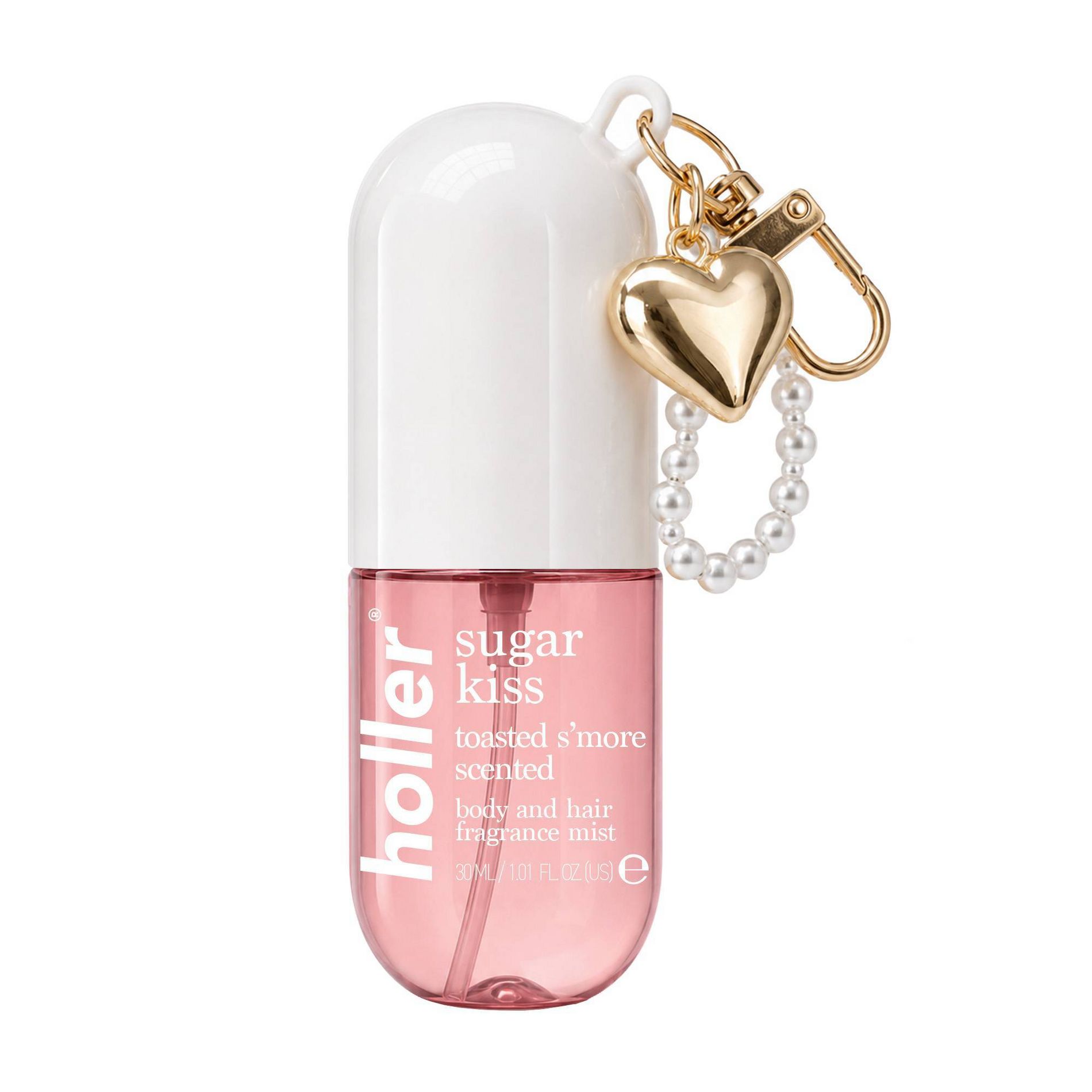 Holler and Glow Body and Hair Mist Fragrance Keychain - Sugar Kiss - 30ml