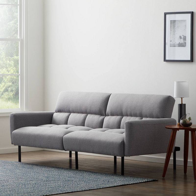 
Comfort Collection Futon Sofa Bed with Box Tufting - Lucid, 4 of 12