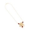 SOHI Women's Ruby Red The Amani Long Necklace - 2 of 4