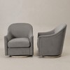 KINWELL 30" Wide Nursery Swivel Glider Chair Upholstered Armchair, Set of 2 - 4 of 4