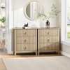 Fluted Dresser 54 Inch Wide, 7-Drawer Wood Dresser for Bedroom, Modern Chest of Drawers, Storage Organizer Cabinet for Living Room, Hallway - 3 of 4